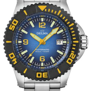 Delma 54701.700.6.048 BLUE SHARK III AZORES Blue Dial Black Watch