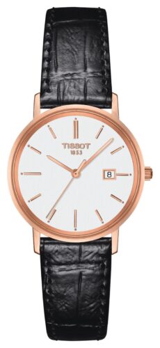 Tissot T9222107601100 Goldrun Lady 18K Gold White Dial Watch