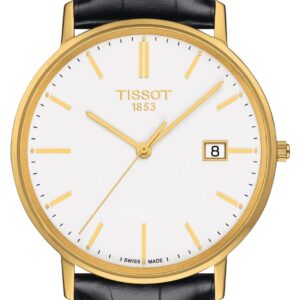 Tissot T9224101601100 Goldrun Sapphire 18K Gold Leather Watch