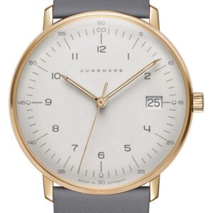 Junghans 47/7854.02 Max Bill Damen Quartz Grey Leather Watch