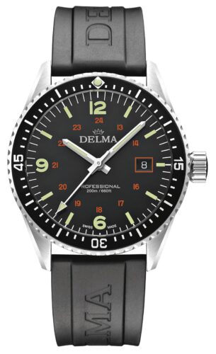 Delma 41501.708.6.034 Cayman Field Quartz Black Dial Watch