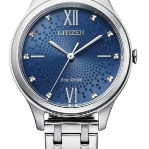 Citizen EM0500-73L LADIES ECO-DRIVE BRACELET WR50 Blue Dial Watch