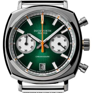 Duckworth Prestex D550-04-ST Chronograph 42 (42mm) Green Watch