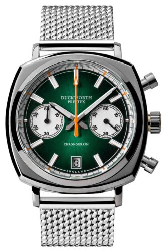 Duckworth Prestex D550-04-ST Chronograph 42 (42mm) Green Watch