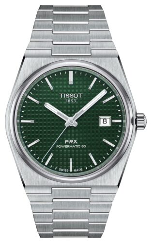 Tissot T1374071109100 PRX Powermatic 80 40mm Automatic Green Watch