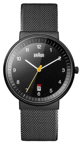 Braun BN0032BKBKMHG Men's BN0032 Classic Black Plated Watch