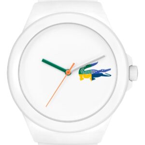 Lacoste 2001217 Neocrock White Silicone Strap White Dial Watch