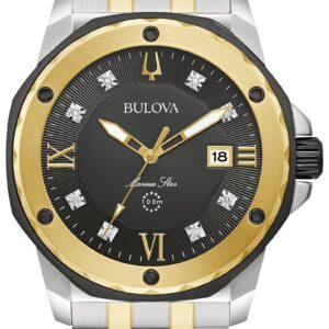 Bulova 98D175 Marine Star Diamond 44mm Two-Tone Watch