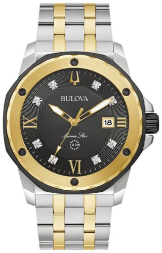 Bulova 98D175 Marine Star Diamond 44mm Two-Tone Watch