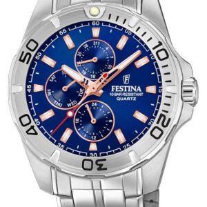 Festina F20445/5 Men's Multi-Function With Steel Watch