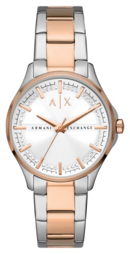 Armani Exchange AX5258 Women's White Crystal Set Dial Watch