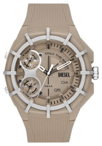 Diesel DZ1990 Men's FRAMED Beige and Silver Watch