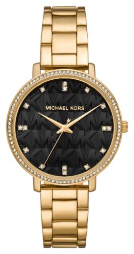 Michael Kors MK4593 Pyper Black MK patterned Dial Watch