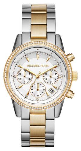 Michael Kors MK6474 Women's Ritz Two-Tone Chronograph Watch