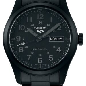 Seiko SRPJ09K1 Seiko 5 Sports 'Stealth' Stainless Steel Watch