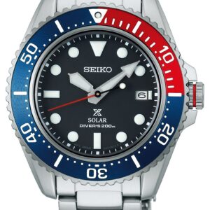 Seiko SNE591P1 Men's Prospex 42.8mm Solar Sapphire Blue Watch