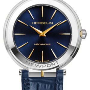 Herbelin 1222T15BL Newport Slim Mechanical (42mm) Blue Dial Watch