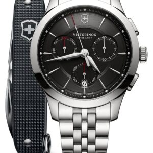 Victorinox 241745.1 Alliance Chronograph, Black Dial, Watch