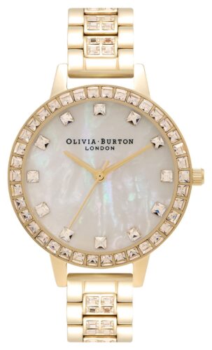 Olivia Burton OB16MOP33 Treasure Demi Dial Gold Bracelet Watch