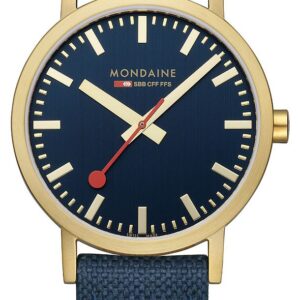 Mondaine A660.30360.40SBQ Classic 40mm Blue Dial Blue Watch