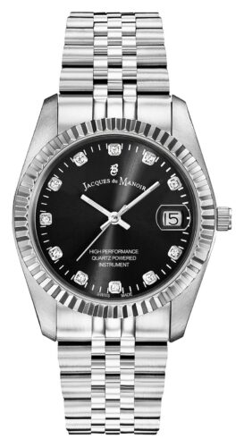 Jacques Du Manoir NRO.05 Inspiration Crystal (36mm) Black Watch