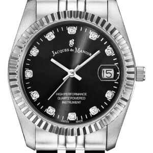 Jacques Du Manoir NRO.05 Inspiration Crystal (36mm) Black Watch