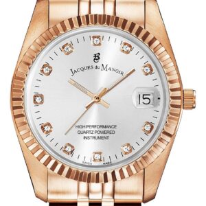 Jacques Du Manoir NRO.15 Inspiration Crystal (36mm) Silver Watch