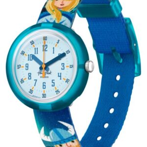 Flik Flak FPNP122 Vikings Blue Dial Blue Patterned Watch