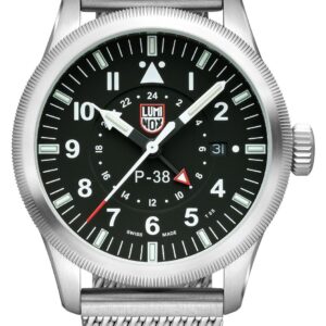 Luminox XA.9522 P-38 Lightning 9520 Series 42mm Steel Mesh Watch