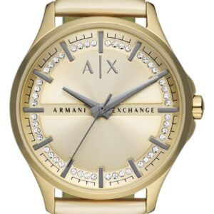 Armani Exchange AX5271 Women's Gold Dial Crystal Set Watch