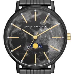 Armani Exchange AX5587 Women's Black Moonphase Dial Watch