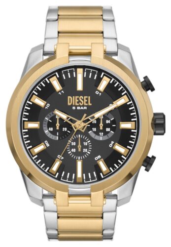 Diesel DZ4625 Split Black Chronograph Dial Two-Tone Watch