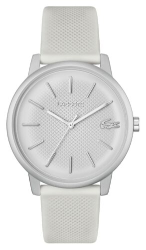 Lacoste 2011240 Men's 12.12 White Dial White Silicone Watch