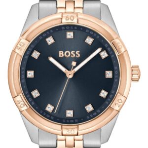 BOSS 1502709 Women's Rhea Blue Dial Two Tone Stainless Watch