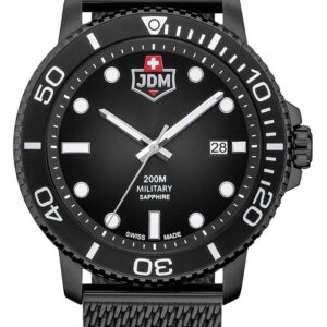 JDM Military JDM-WG008-05 Tango (44mm) Black Dial/ Black PVD Watch