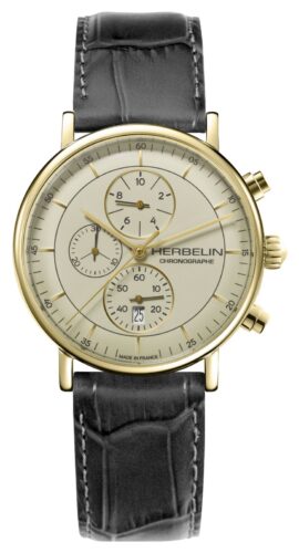 Herbelin 35647P17GR Men's Inspiration Cream Chronograph Watch