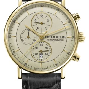 Herbelin 35647P17GR Men's Inspiration Cream Chronograph Watch