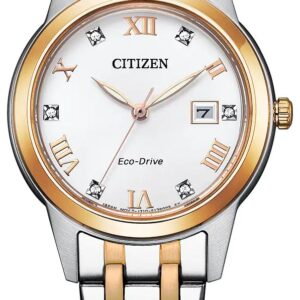 Citizen FE1246-85A Women's Silhouette Crystal White Dial Watch