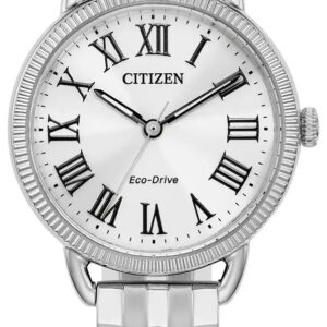 Citizen EM1050-56A Women's Classic Eco-Drive White Dial Watch