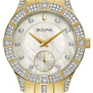 Bulova 98L283 Women's Crystal Phantom Mother-of-Pearl Dial Watch