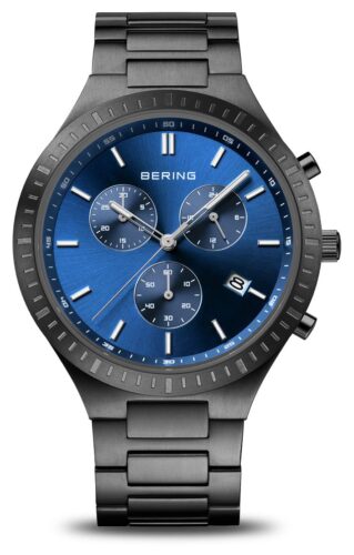 Bering 11743-727 Men's Titanium Blue Chronograph Dial / Watch