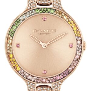 Coach 14504166 Women's Chelsea Rose Gold Dial Rainbow Watch