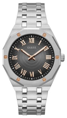 Guess GW0575G1 Men's Black Textured Dial Stainless Steel Watch