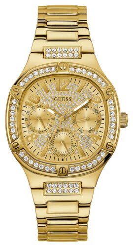 Guess GW0558L2 Women's Gold Crystal Dial Gold Tone Stainless Watch