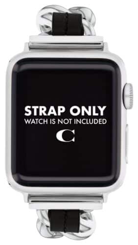 Coach 14700187 Apple Strap (38/40/41MM) Black Leather Watch