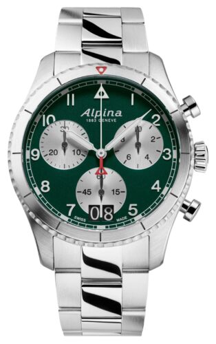 Alpina AL-372GRS4S26B Startimer Pilot Quartz Chrono Big Date Watch