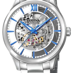 Festina F20630/2 Men's Automatic Skeleton Dial / Stainless Watch