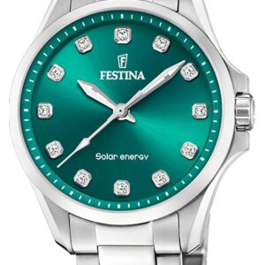 Festina F20654/3 Women's Solar Energy (34mm) Green Dial / Watch