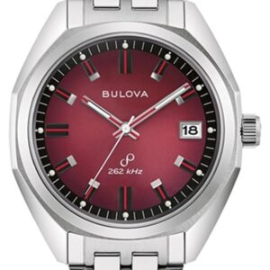 Bulova 96B401 Men's Jet Star Red Dial / Stainless Steel Watch