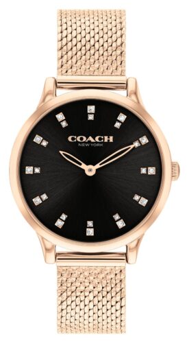 Coach 14504217 Women's Chelsea (32mm) Black Dial / Rose Gold Watch